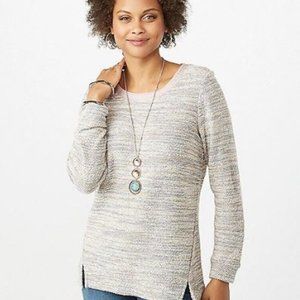 Heather Popover W/ Lace Up Detail - NWOT